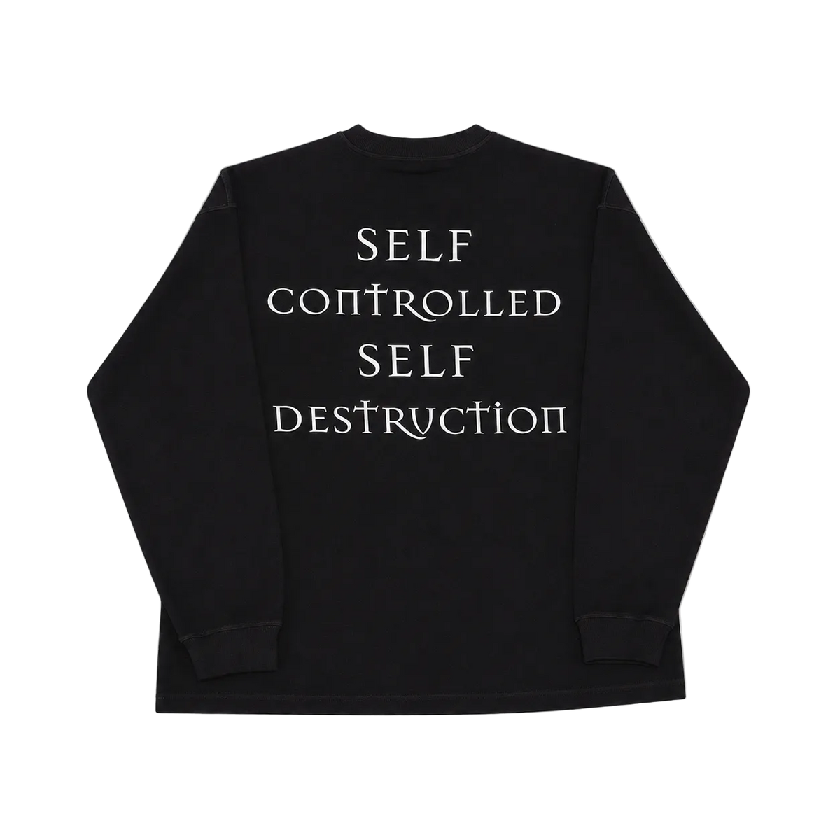 SCSD Black Waffle Knit Long Sleeve
