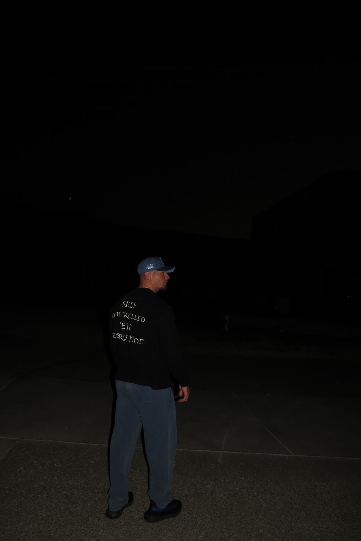 SCSD Black Waffle Knit Long Sleeve