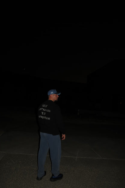 SCSD Black Waffle Knit Long Sleeve